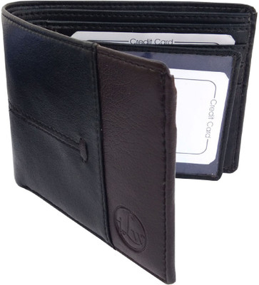 

ilw Men Black Artificial Leather Wallet(6 Card Slots)