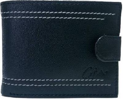 

Gentleman Men Black Genuine Leather Wallet(7 Card Slots)