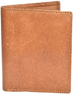 

BURAK Men Tan Genuine Leather Wallet(5 Card Slots)