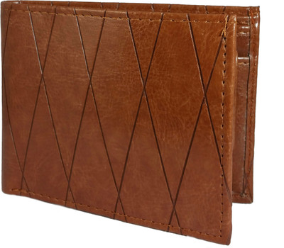 

Ammvi Creations Men Tan, Brown Artificial Leather Wallet(4 Card Slots), Brown;tan