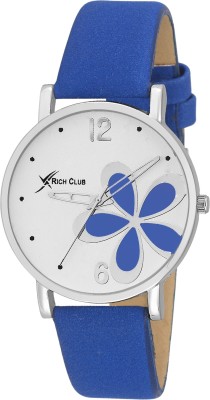 Rich Club RC-2282 Mega Flower Blue Strap Watch  - For Girls   Watches  (Rich Club)