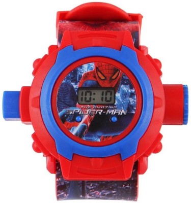 Kaira Spiderman Projector With 24 Images Spiderman Projector Watch Watch  - For Boys   Watches  (Kaira)
