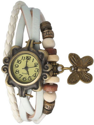 View PMAX Butterfly White Vintage WATCH Watch  - For Women Wrist Watches Price Online(PMAX)