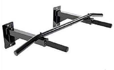 

Aurion Wall Mounting Pull Up Chin up Bar with screws Perfect home gym with Skipping rope and Hand grip Push-up Bar(Black)