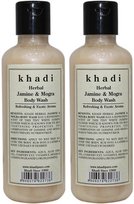 

Khadi Herbal Jasmine & Mogra Body Wash(420 ml, Pack of 2)