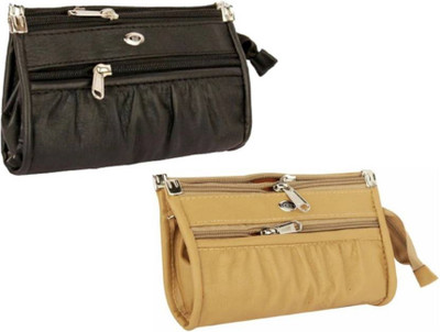 

gcompany Casual Black, Beige Clutch, Beige;black