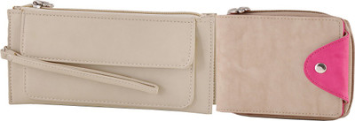 Butterflies Casual Beige Clutch