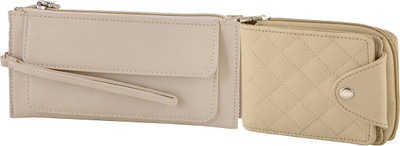 

Butterflies Casual Beige Clutch