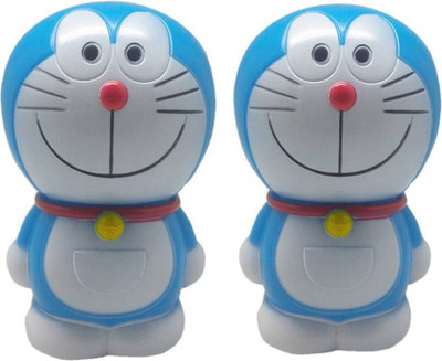 

Shopkooky Doraemon Cartoon Shaped Piggi Bank / Money Bank Birthday Return Gift - Pack of 2 Coin Bank(Multicolor)
