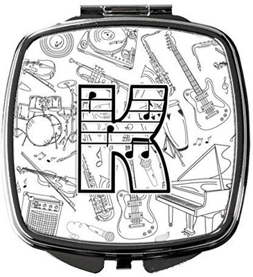 

Caroline's Treasures CJ2007-KSCM Letter K Musical Note Letters Compact Mirror