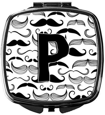 

Caroline's Treasures CJ2009-PSCM Letter P Moustache Initial Compact Mirror