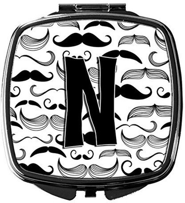 

Caroline's Treasures CJ2009-NSCM Letter N Moustache Initial Compact Mirror