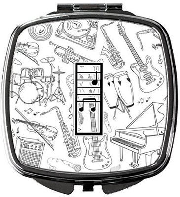 

Caroline's Treasures CJ2007-ISCM Letter I Musical Note Letters Compact Mirror