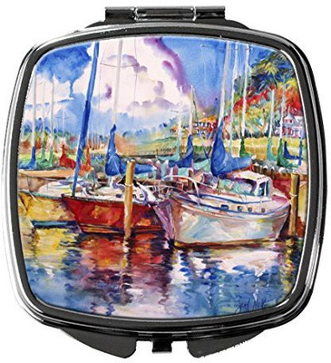 

Caroline's Treasures JMK1247SCM Tree Boats Sailboats Compact Mirror