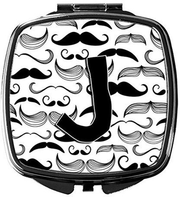 

Caroline's Treasures CJ2009-JSCM Letter J Moustache Initial Compact Mirror