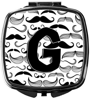 

Caroline's Treasures CJ2009-GSCM Letter G Moustache Initial Compact Mirror