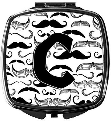 

Caroline's Treasures CJ2009-CSCM Letter C Moustache Initial Compact Mirror