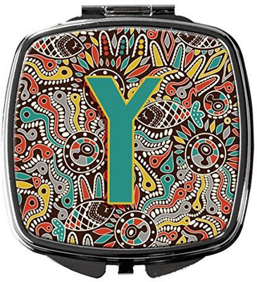 

Caroline's Treasures CJ2013-YSCM Letter Y Retro Tribal Alphabet Initial Compact Mirror