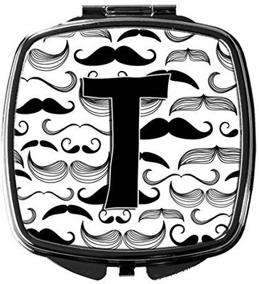 

Caroline's Treasures CJ2009-TSCM Letter T Moustache Initial Compact Mirror