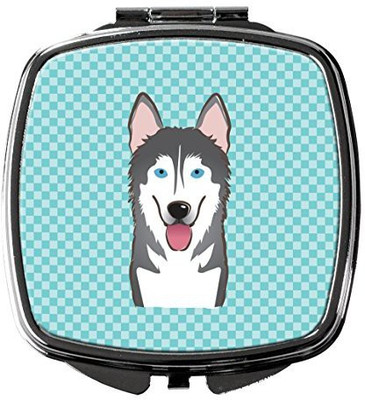 

Caroline's Treasures BB1156SCM Checkerboard Blue Alaskan Malamute Compact Mirror