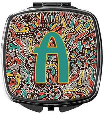 

Caroline's Treasures CJ2013-ASCM Letter A Retro Tribal Alphabet Initial Compact Mirror