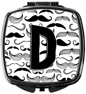 

Caroline's Treasures CJ2009-DSCM Letter D Moustache Initial Compact Mirror