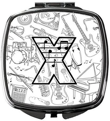 

Caroline's Treasures CJ2007-XSCM Letter X Musical Note Letters Compact Mirror
