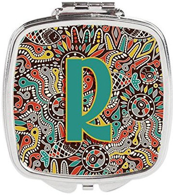 

Caroline's Treasures CJ2013-RSCM Letter R Retro Tribal Alphabet Initial Compact Mirror