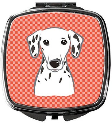 

Caroline's Treasures BB1131SCM Red Checkered Dalmatian Compact Mirror