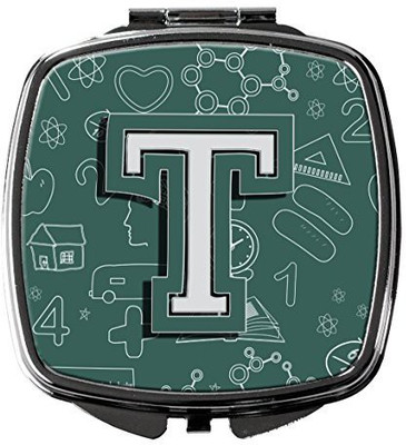 

Caroline's Treasures CJ2010-TSCM Letter T Back to School Initial Compact Mirror