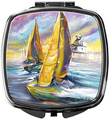

Caroline's Treasures JMK1234SCM Middle Bay Lighthouse Sailboats Compact Mirror
