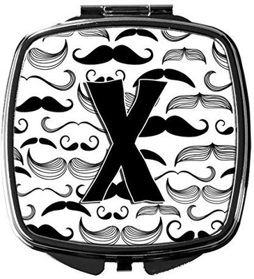 

Caroline's Treasures CJ2009-XSCM Letter X Moustache Initial Compact Mirror