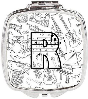 

Caroline's Treasures CJ2007-RSCM Letter R Musical Note Letters Compact Mirror