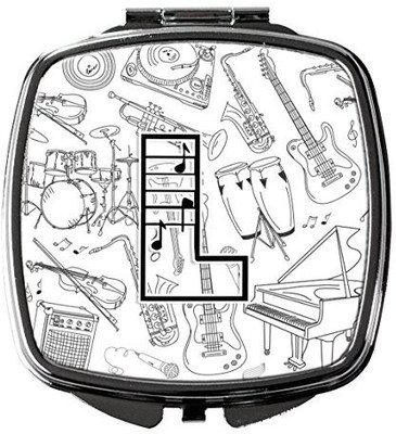 

Caroline's Treasures CJ2007-LSCM Letter L Musical Note Letters Compact Mirror
