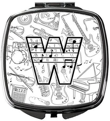 

Caroline's Treasures CJ2007-WSCM Letter W Musical Note Letters Compact Mirror