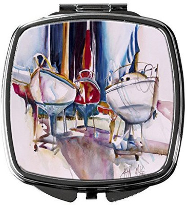 Caroline's Treasures JMK1240SCM Dry Dock Sailboats Compact Mirror