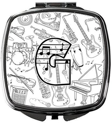 

Caroline's Treasures CJ2007-GSCM Letter G Musical Note Letters Compact Mirror