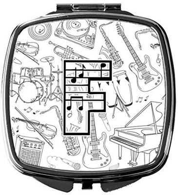 

Caroline's Treasures CJ2007-FSCM Letter F Musical Note Letters Compact Mirror