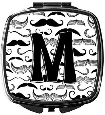 

Caroline's Treasures CJ2009-MSCM Letter M Moustache Initial Compact Mirror