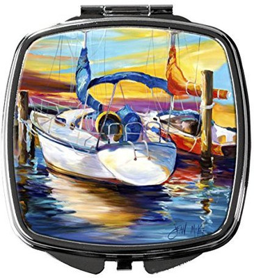 

Caroline's Treasures JMK1243SCM Symmetry again Sailboats Compact Mirror