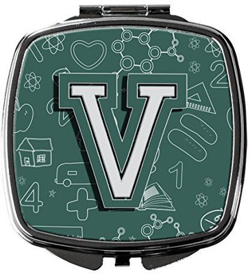 

Caroline's Treasures CJ2010-VSCM Letter V Back to School Initial Compact Mirror