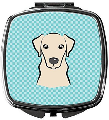 

Caroline's Treasures BB1160SCM Checkerboard Blue Yellow Labrador Compact Mirror
