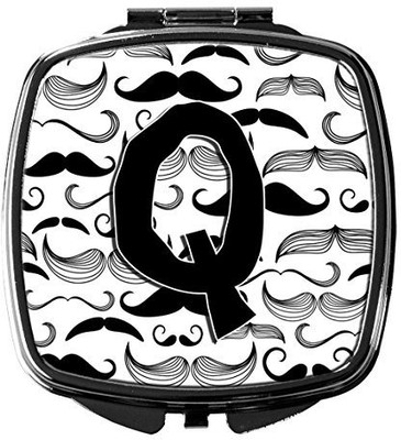 

Caroline's Treasures CJ2009-QSCM Letter Q Moustache Initial Compact Mirror