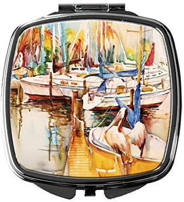 

Caroline's Treasures JMK1238SCM Pelicans and Sailboats Compact Mirror