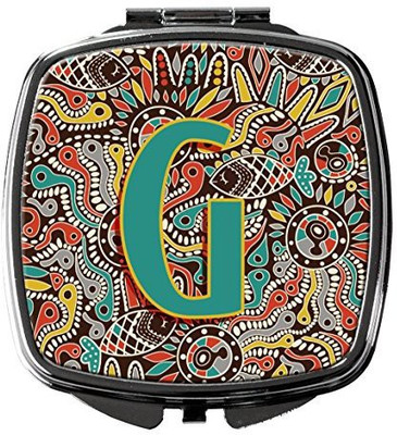 

Caroline's Treasures CJ2013-GSCM Letter G Retro Tribal Alphabet Initial Compact Mirror