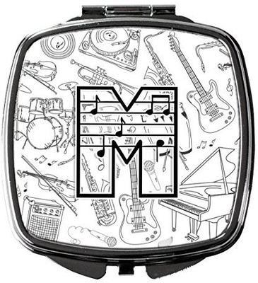 

Caroline's Treasures CJ2007-MSCM Letter M Musical Note Letters Compact Mirror