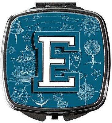 

Caroline's Treasures CJ2014-ESCM Letter E Sea Doodles Initial Alphabet Compact Mirror
