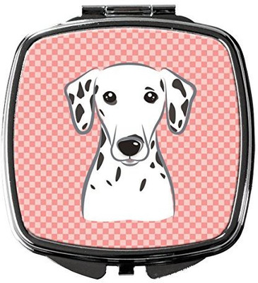 

Caroline's Treasures BB1210SCM Checkerboard Pink Dalmatian Compact Mirror