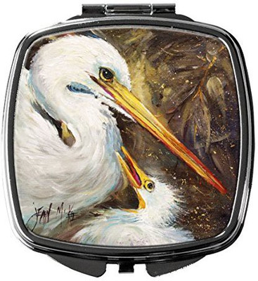 

Caroline's Treasures JMK1211SCM White Egret feeding baby Compact Mirror