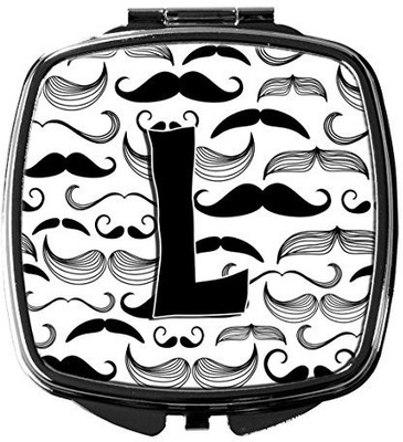

Caroline's Treasures CJ2009-LSCM Letter L Moustache Initial Compact Mirror